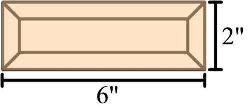 2x6 peach bevels