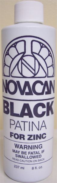 Novacan Black Patina for Zinc